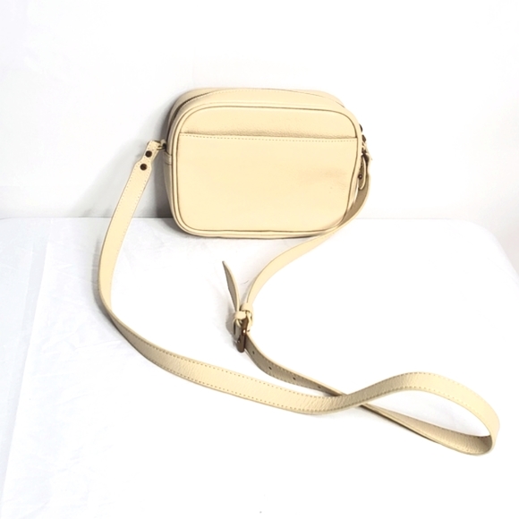 J. Crew Bags J Crew Camera Bag Beige Pebbled Leather Crossbody